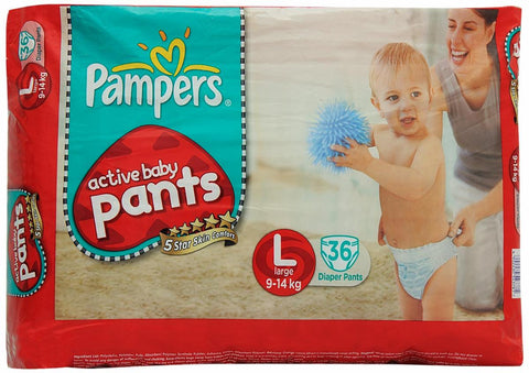 Pamper Diaper Pants LG 36'S