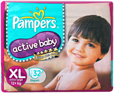Pampers Baby diaper : XL 52+4 s