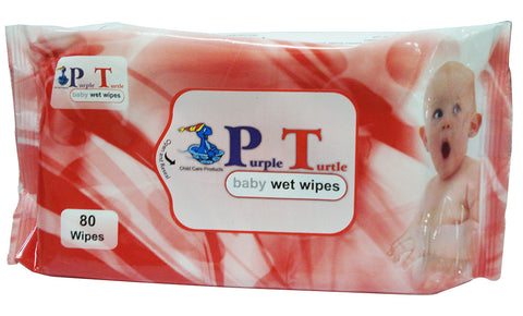 Purple Turtle Baby Wet Wipes